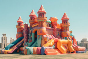 Animation enfants structures gonflables Normandie